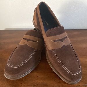 Cole Haan Men's Bourbon Suede-Leather Grand Penny Loafer